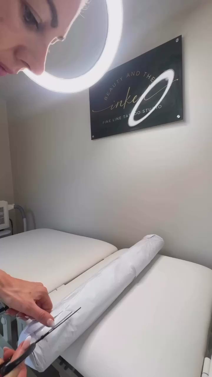 Hygienie cover in a customer treatment room