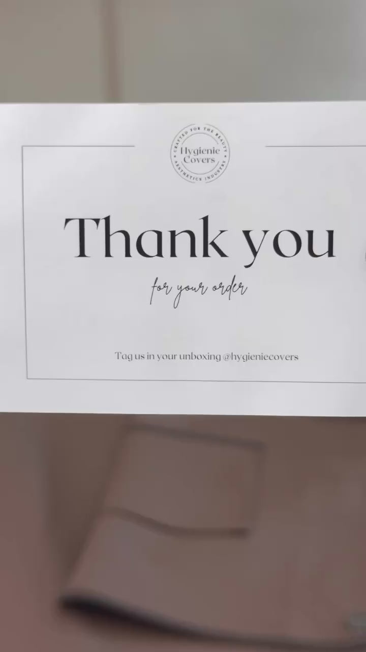 Hygienie cover in a customer treatment room